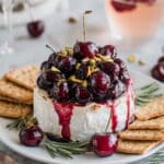 Baked Brie with Cranberry Sauce and Pistachios Recipe