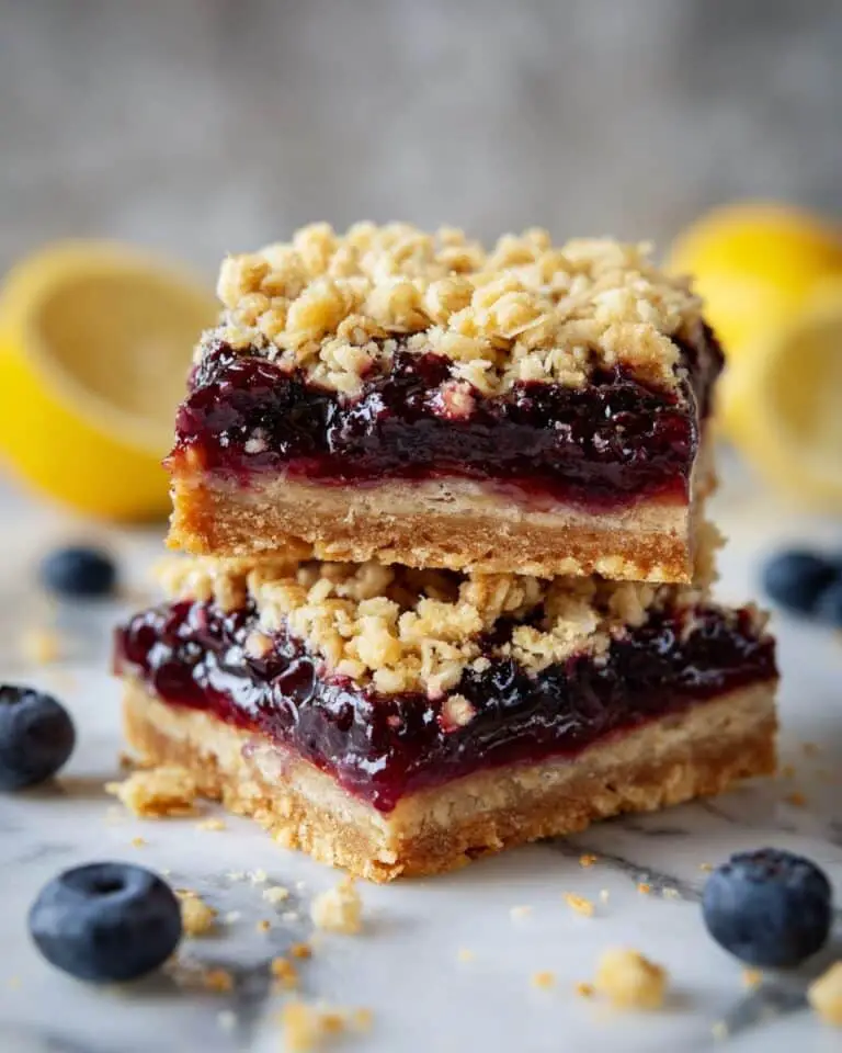 Oatmeal Blueberry Bars Recipe