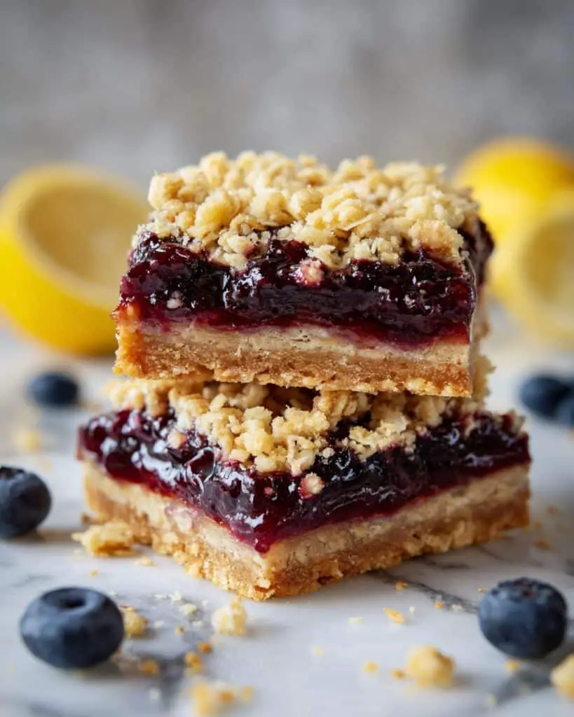Oatmeal Blueberry Bars Recipe