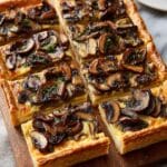 Mushroom and Walnut Miso Tart with Puff Pastry Recipe