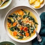 Lemony Orzo Soup (Vegan) Recipe
