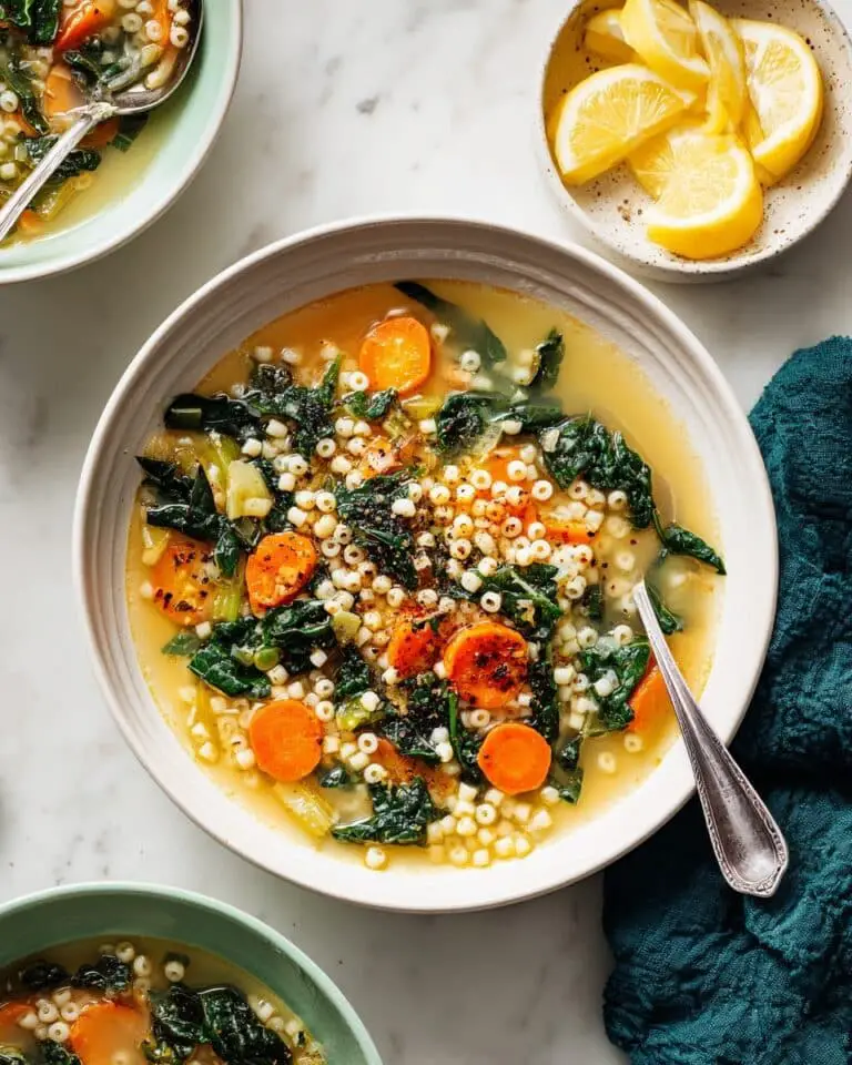 Lemony Orzo Soup (Vegan) Recipe