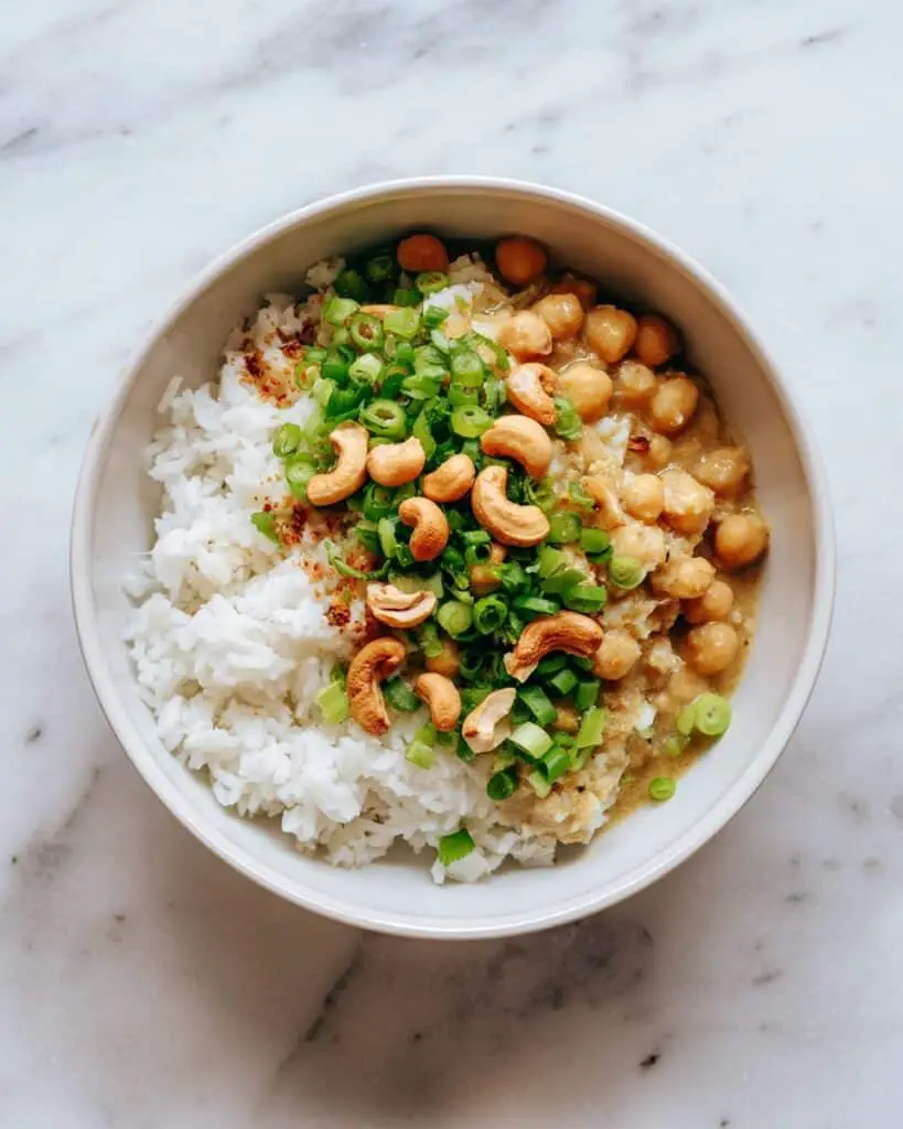 Quick and Easy Green Curry Chickpeas Recipe