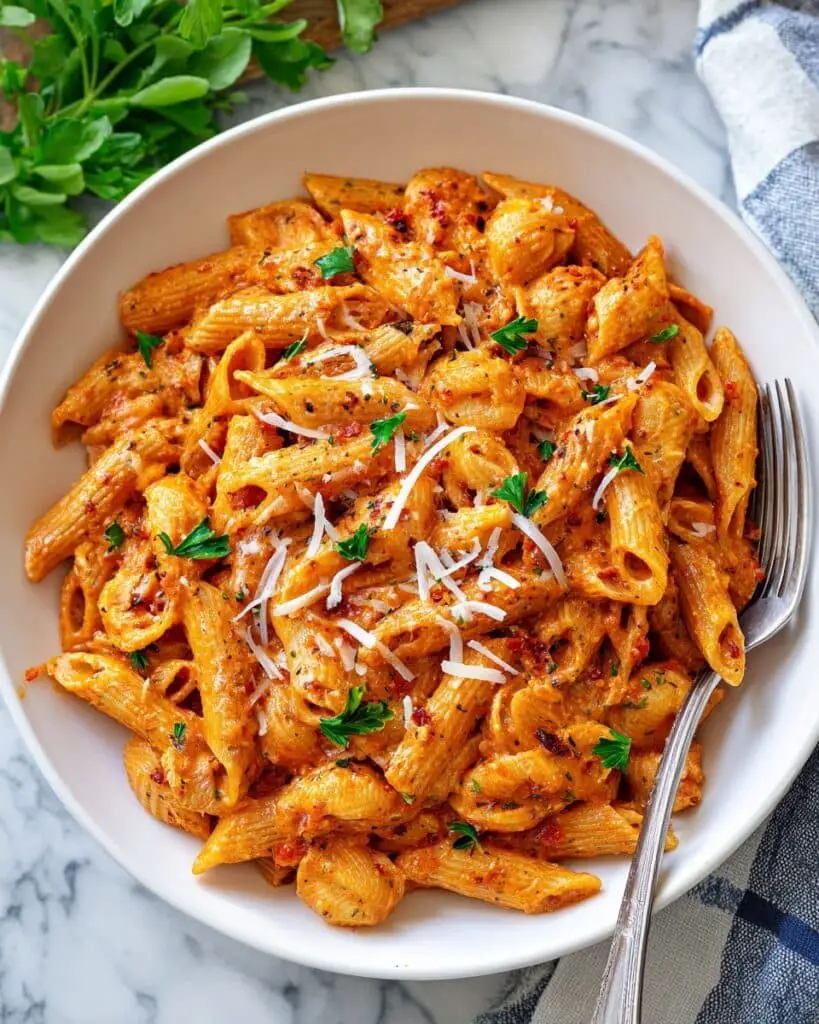 Creamy Tomato Pasta with White Beans Recipe