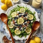 Lemon Blueberry Salad with Feta and Pecan Dressing Recipe