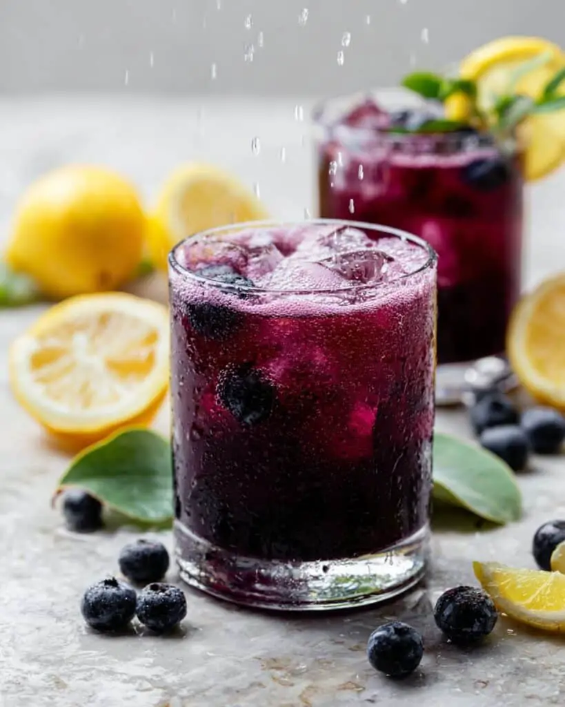 Easy Sparkling Blueberry Lemonade Recipe