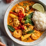 Thai Red Curry with Chicken and Prawns Recipe