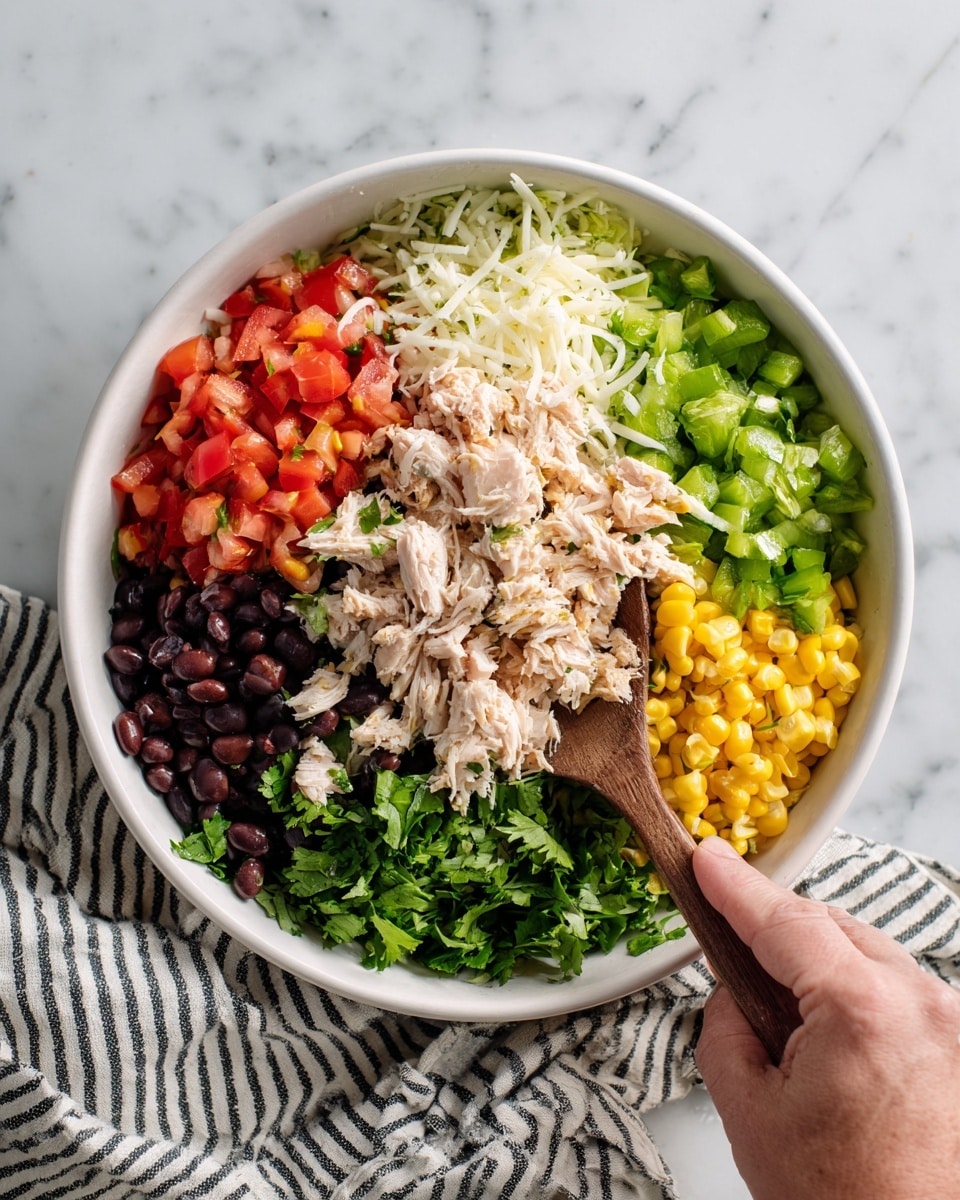 Southwest Chicken Egg Rolls with Corn, Black Beans, and Spicy Veggie Filling Recipe - Recipe Image