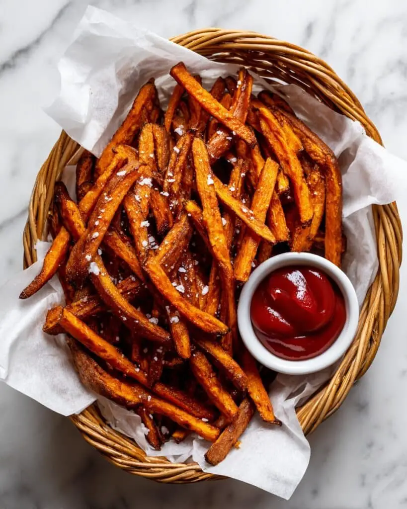Crisp Sweet Potato Fries (Oven or Air Fryer) Recipe