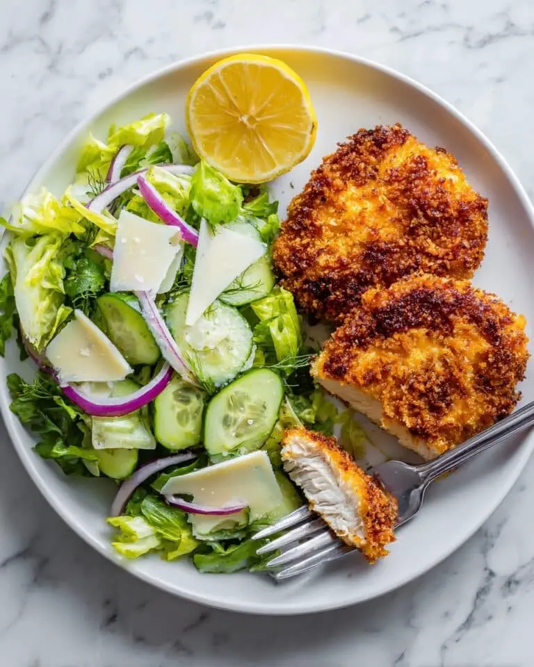 Easy Chicken Milanese with Grinder-Style Salad Recipe