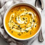 Roasted Acorn Squash Soup with Apple and Sage Recipe