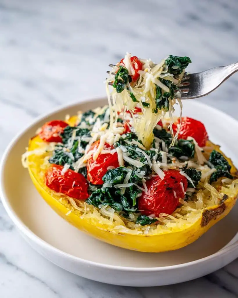 Baked Feta Spaghetti Squash Recipe
