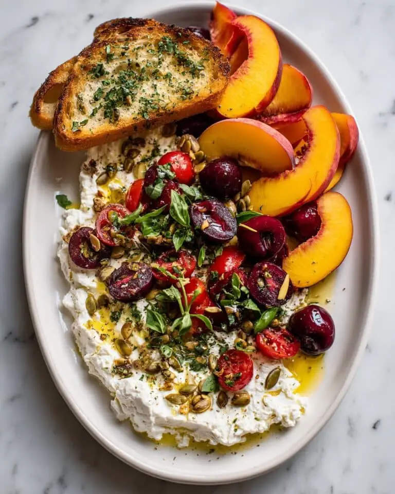 Tomato, Peach, and Burrata Salad Recipe