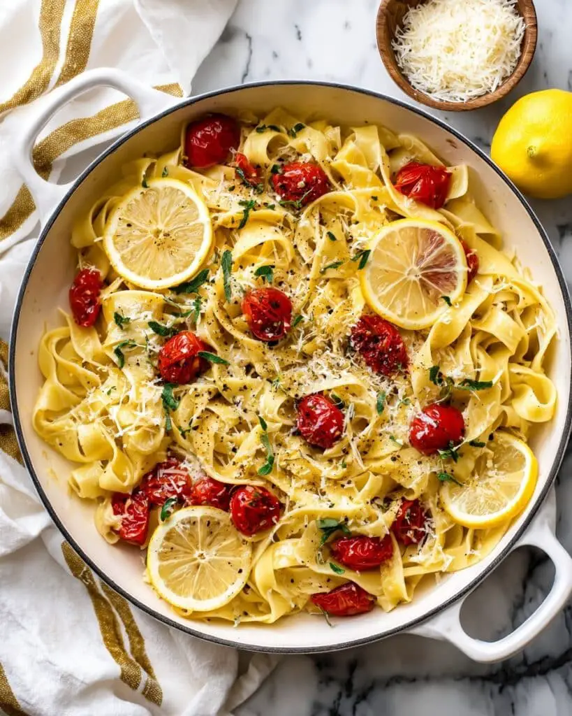 Lemony Cherry Tomato Pasta Recipe