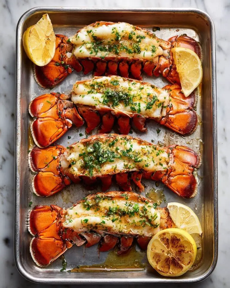 Baked Lobster Tail with Garlic Butter and Lemon Recipe