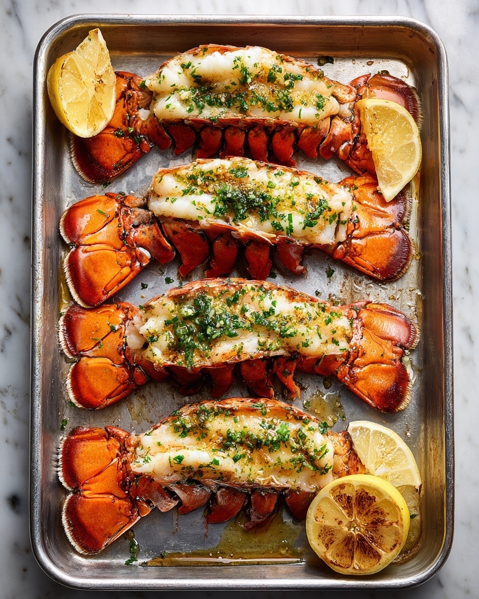 Baked Lobster Tail with Garlic Butter and Lemon Recipe