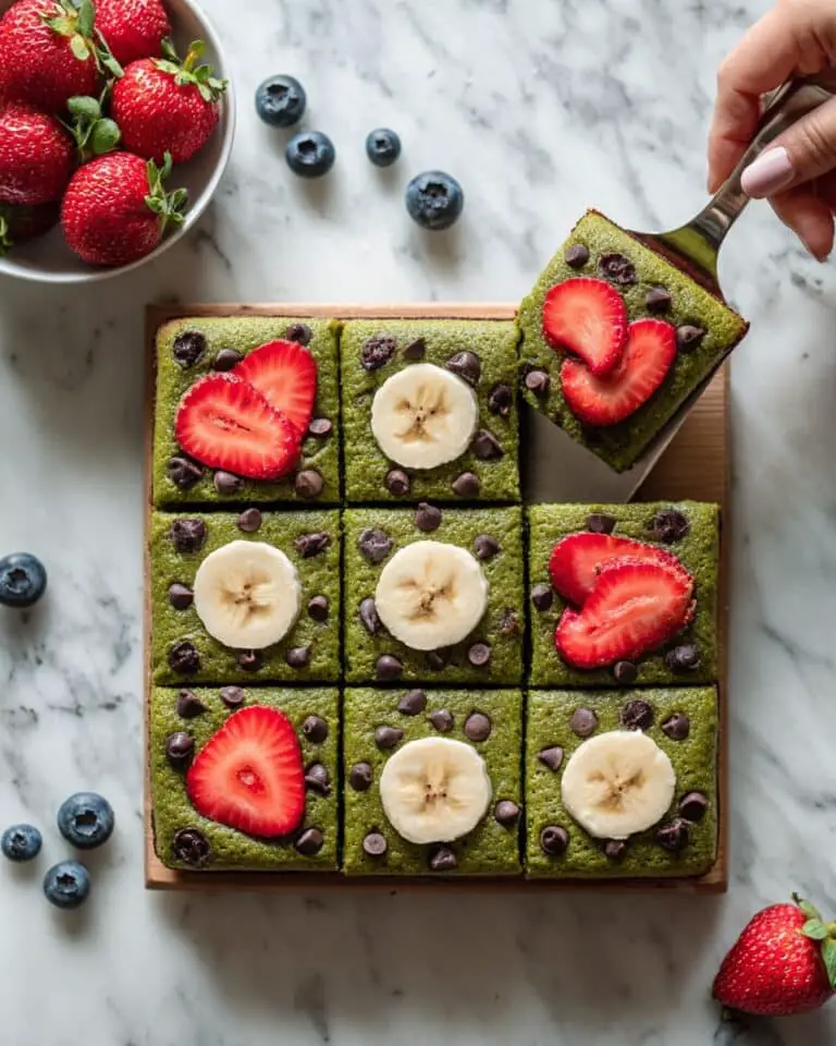 Spinach Banana Sheet Pan Pancake Recipe