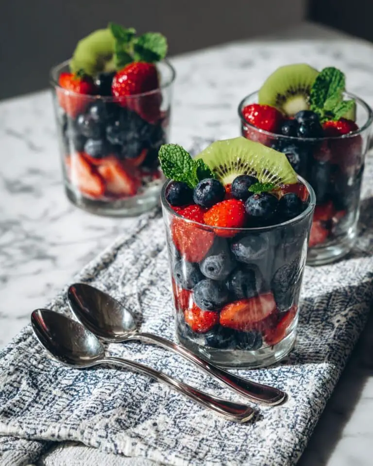 Easy Fruit Salad with Mint Syrup Recipe