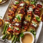 Lemon Chicken Skewers with Creamy Feta Sauce Recipe