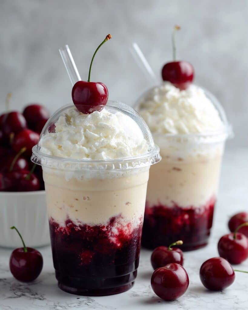 Viral Cherry Vanilla Latte Recipe (Low-Sugar Option!) Recipe