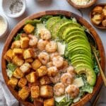 Easy Shrimp Caesar Salad with Homemade Dressing Recipe
