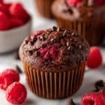Feel-Good Chocolate Raspberry Muffins Recipe