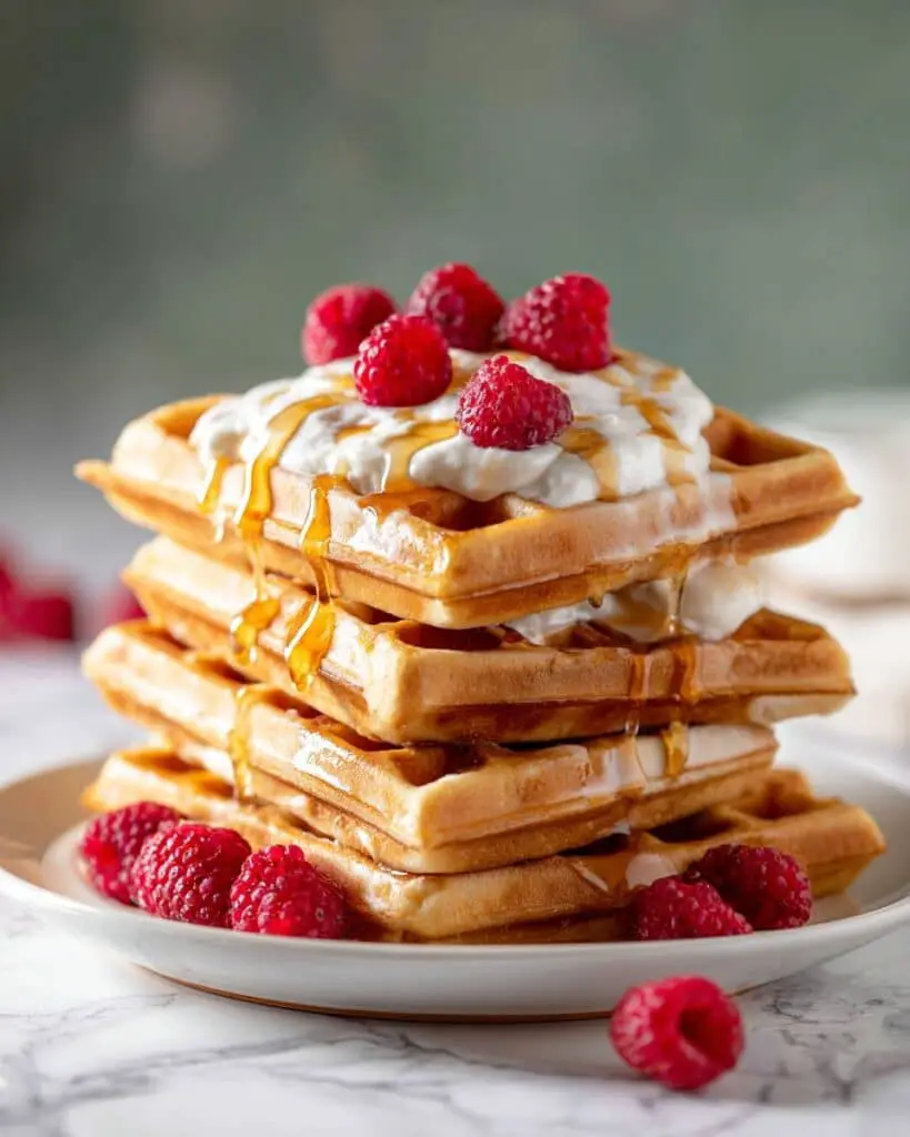 Easy Healthy Banana Oat Waffles Recipe