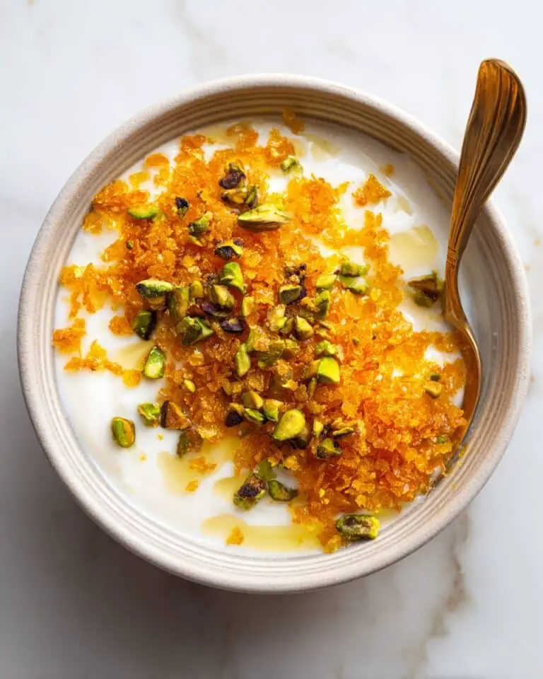 Frozen Peach Shaved with Mascarpone, Honey, and Pistachios Recipe