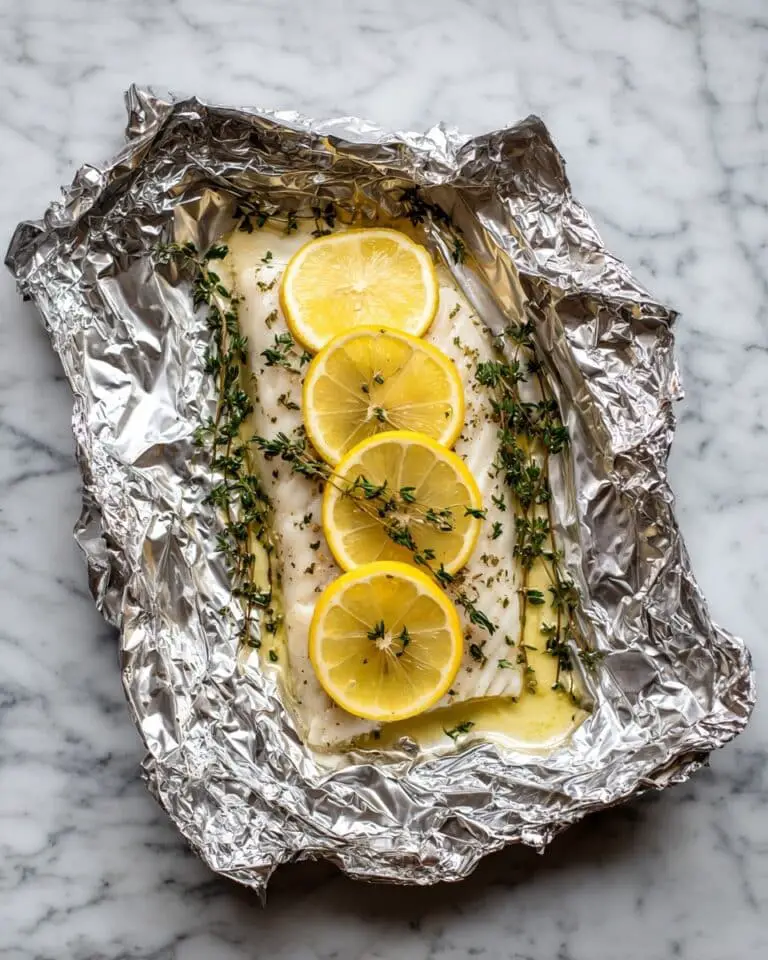 Grilled Cod in Foil Recipe