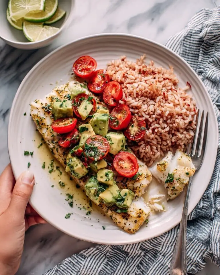 Blackened Tilapia with Avocado Tomato Salsa Recipe