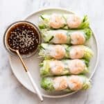 Shrimp Summer Rolls with Peanut Dipping Sauce Recipe