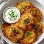 Baked Parmesan Onion Ring Chips Recipe