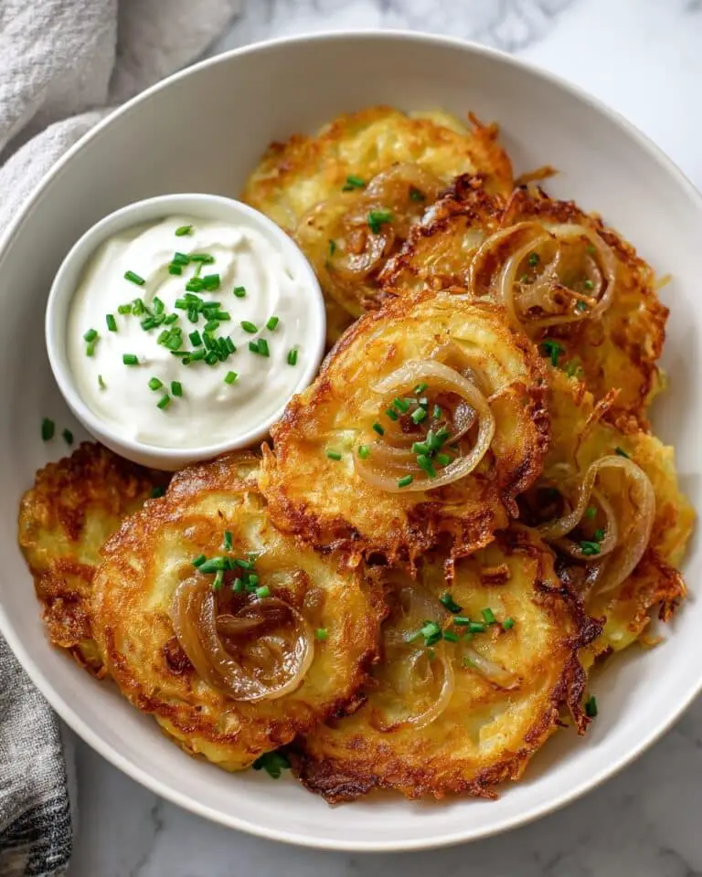 Baked Parmesan Onion Ring Chips Recipe