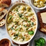 Spinach Artichoke White Bean Skillet Recipe
