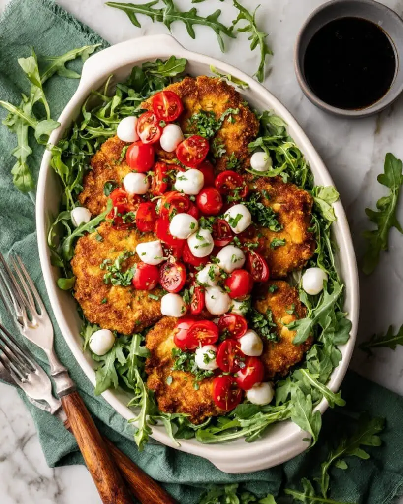 Caprese Crispy Chicken Cutlets Recipe