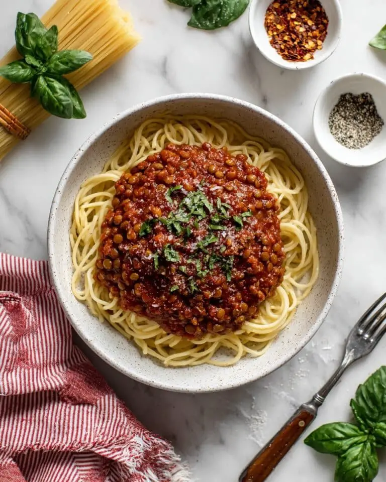Easy Lentil Bolognese Recipe
