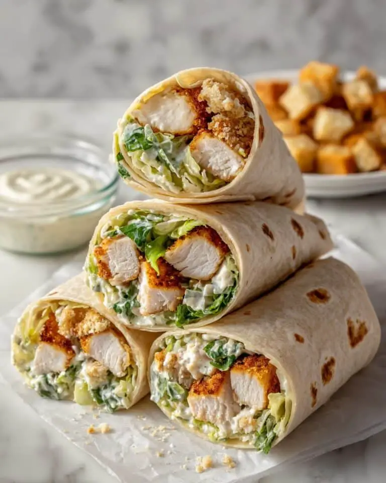 Easy Chicken Caesar Wraps Recipe