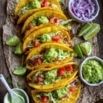 Crispy Chicken Tacos with Jalapeño Ranch and Fresh Toppings Recipe