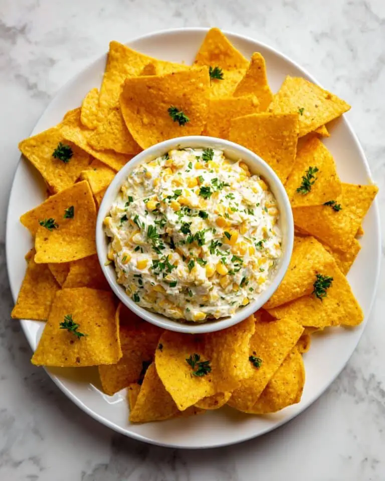 Creamy Corn Dip with Jalapeños and Cilantro Recipe