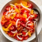 Tomato and Onion Salad with Peppers Recipe