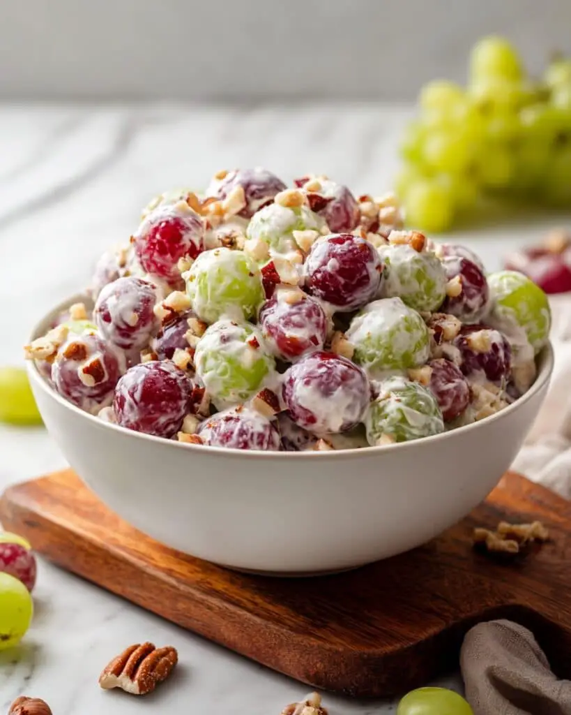 Grape Salad with Cream Cheese-Vanilla Dressing Recipe