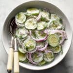 Creamy Cucumber Salad Recipe
