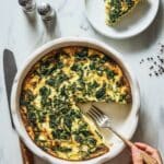 Crustless Spinach and Gruyère Quiche Recipe