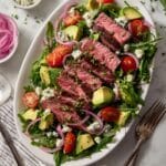 Steak Salad with Balsamic Vinaigrette, Blue Cheese, and Avocado Recipe