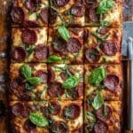 Easy Sheet Pan Tomato Herb Pizza Recipe