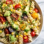 Corn, Tomato, and Avocado Pasta Salad Recipe