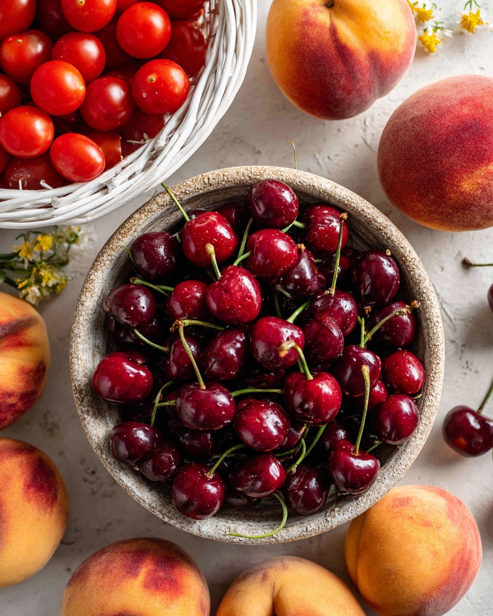Tomato, Peach, and Burrata Salad Recipe - Recipe Image