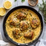 Skillet Creamy Cajun Chicken Lazone with Herby Corn Recipe