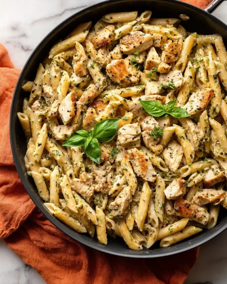Creamy Chicken Pesto Pasta Recipe