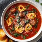 Sausage Tortellini Soup with Spinach Recipe